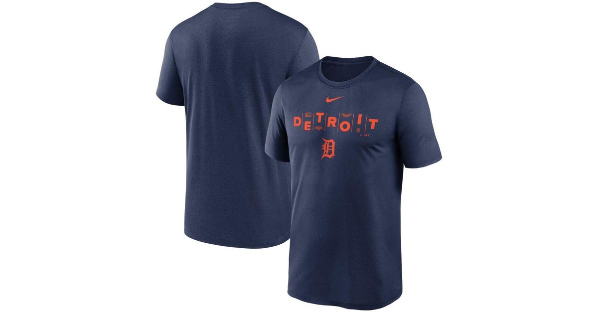 Nike Navy Detroit Tigers Motown Hometown Legend Performance T-shirt in Blue  for Men