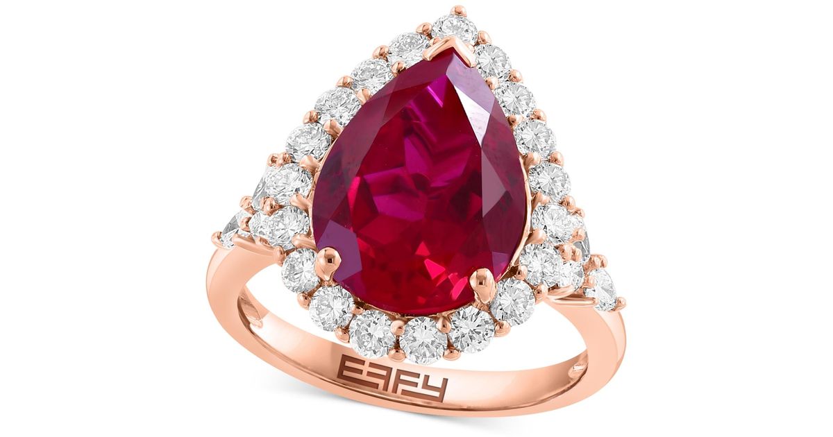 Effy Effy Lab Grown Ruby (7-1/8 Ct. T.w in Pink | Lyst