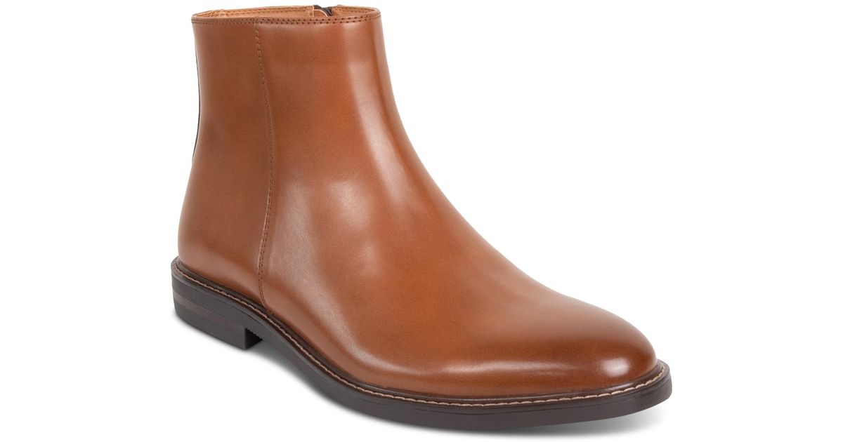Kenneth Cole Ely Inside zipper Chelsea Boot in Brown for Men Lyst