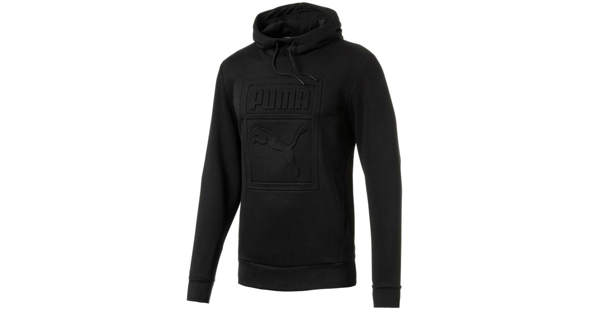 puma archive embossed logo hoodie