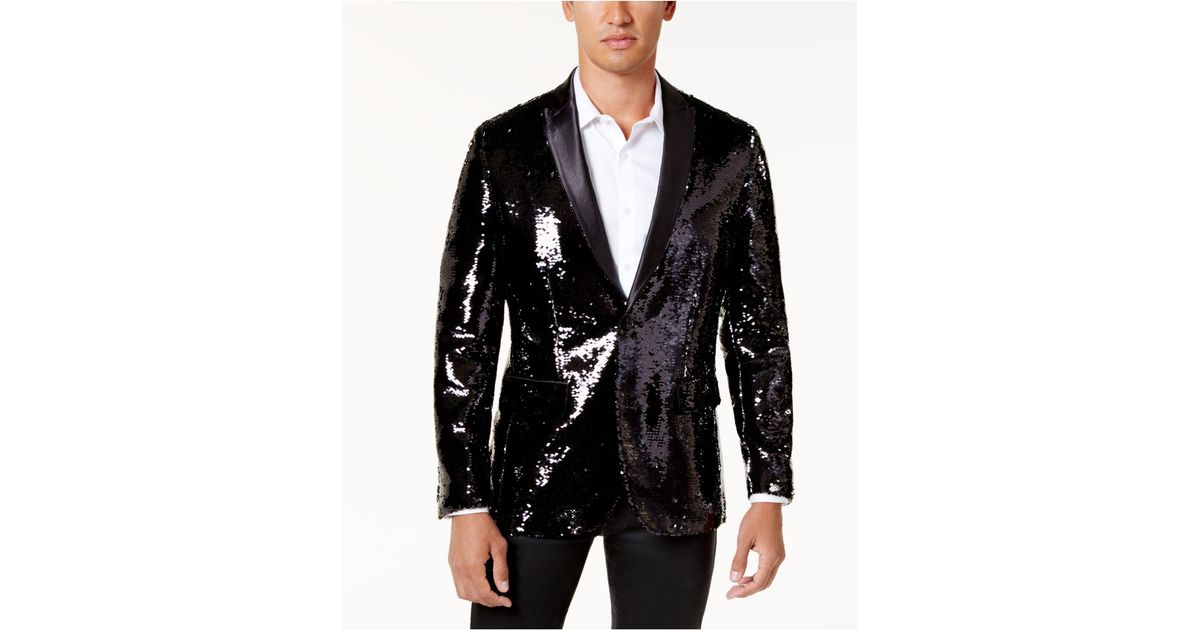 inc rainbow sequin blazer