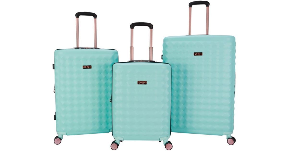 Jessica Simpson Vibrance 3 Piece Hardside luggage Set in Blue Lyst