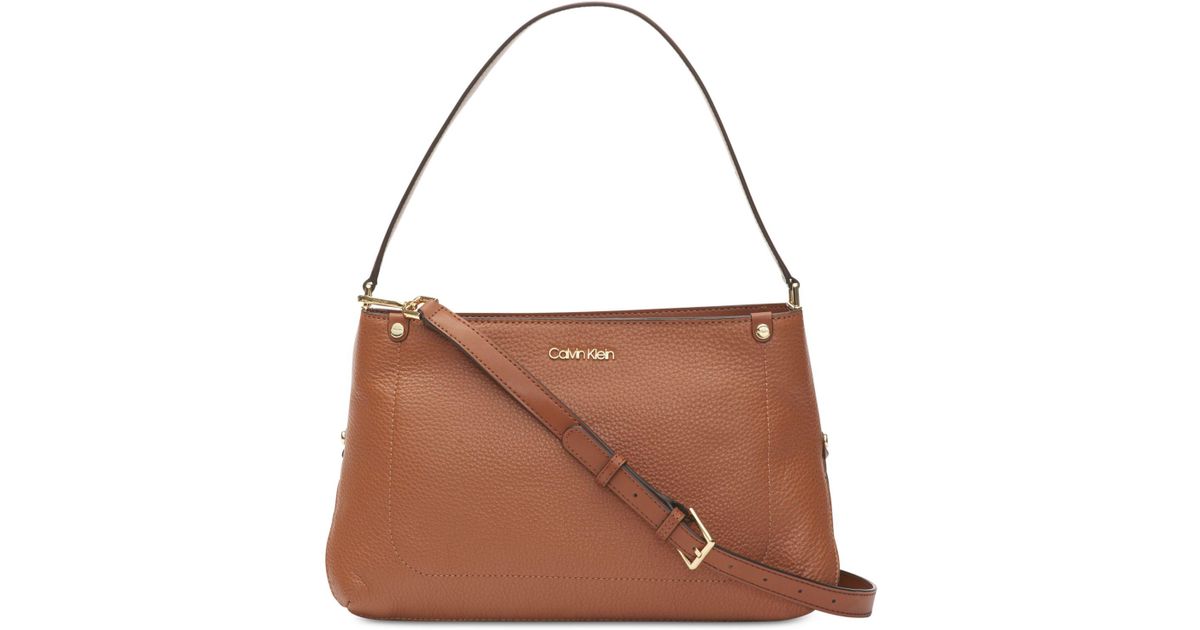 calvin klein tan purse