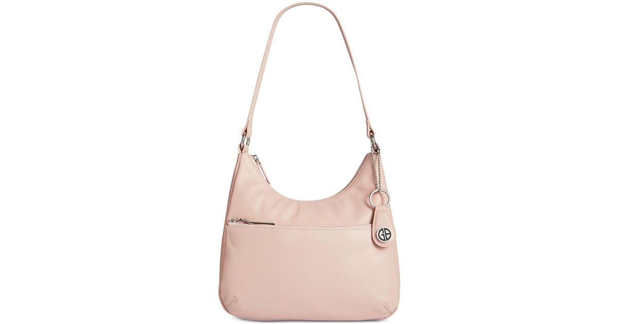 Giani Bernini Pink Na Leather Hobo Bag Created For Macy S Lyst Giani Bernini Pink Na Leather Hobo Bag Created For Macy S Lyst