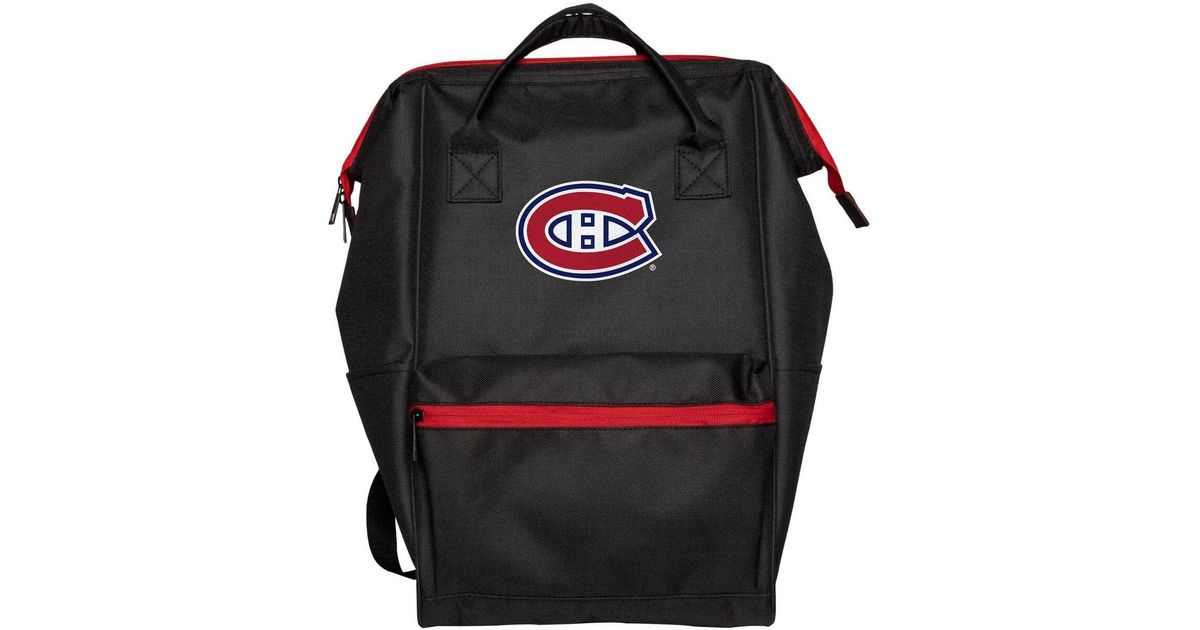 FOCO Synthetic Montreal Canadiens Black Collection Color Pop Backpack
