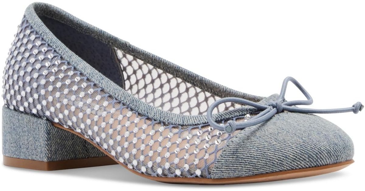 Steve Madden Cherish Blockheel Ballet Flats in White Lyst