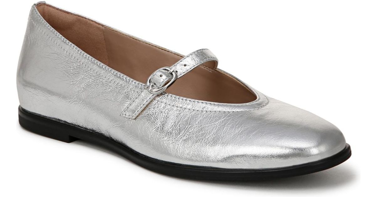 Naturalizer Maxwell-MJ Mary Jane Femme – Ballerines Plates Confortables En Cuir, Sangle Réglable Velcro, Technologie Contour+ Comfort
