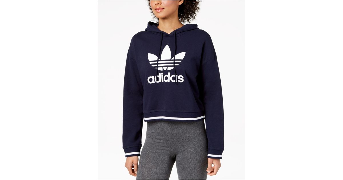 adidas active icons cropped hoodie