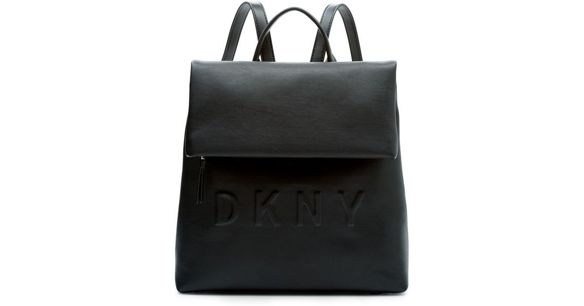Details about  / $168 DKNY Tilly Medium Backpack Bag Purse Sac Black Synthetic Leather Authentic