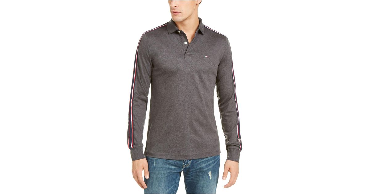 tommy hilfiger slim fit long sleeve polo
