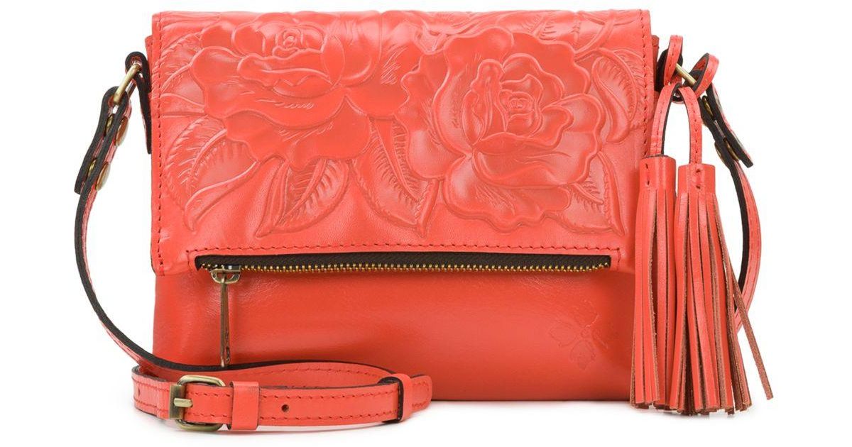 Patricia Nash Corfu Small Leather Crossbody Bag in Red Lyst
