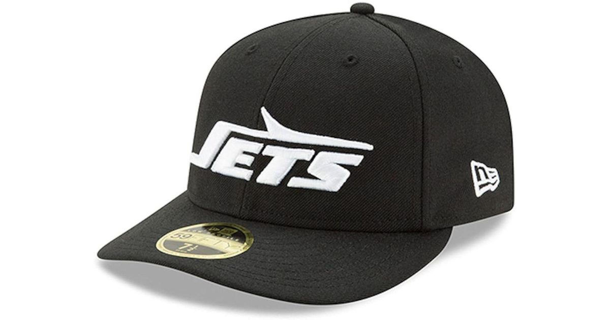 KTZ Wool Black New York Jets Retro Omaha Low Profile 59fifty Structured