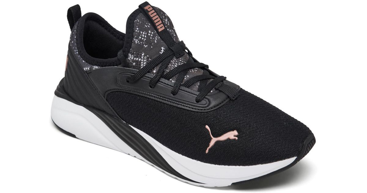 PUMA Soft Ride Ruby Luxe Snakeskin Running Sneakers From Finish Line in ...