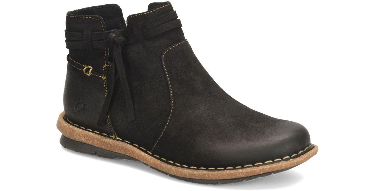 born comfort leather booties