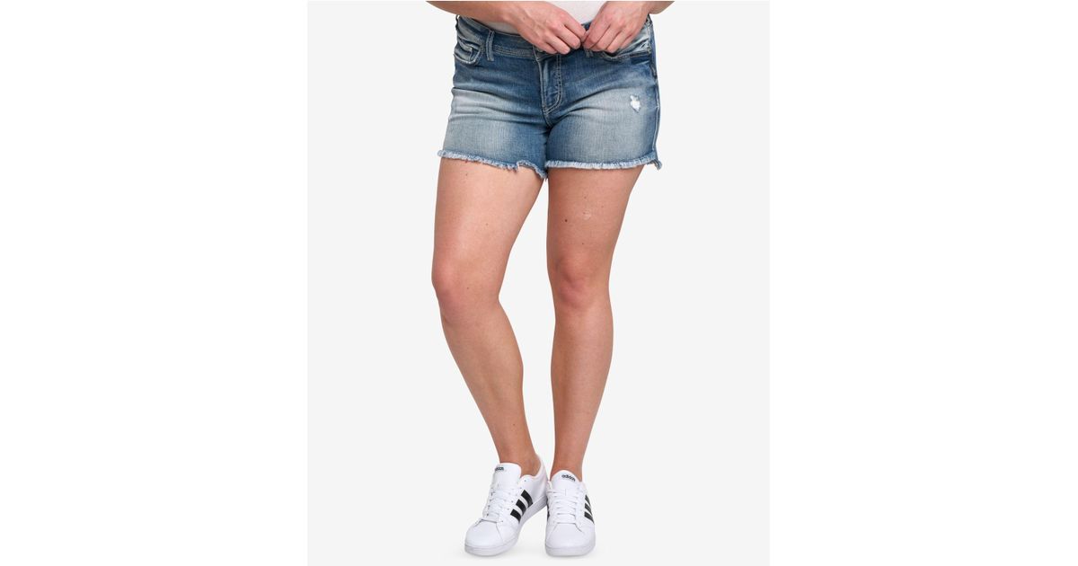 plus size cut off shorts