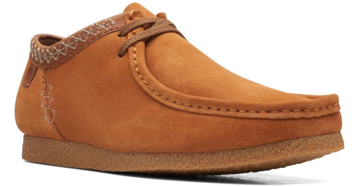 Clarks Suede Shacre Ii Run Shoes in Tan (Natural) for Men | Lyst