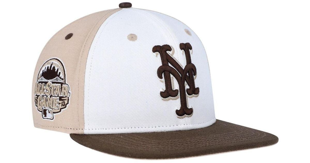 Pro Standard White And Brown New York Mets Chocolate Ice Cream Drip