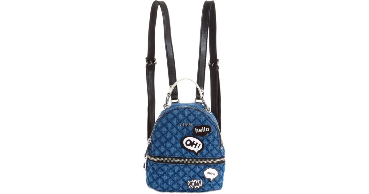 guess backpack denim