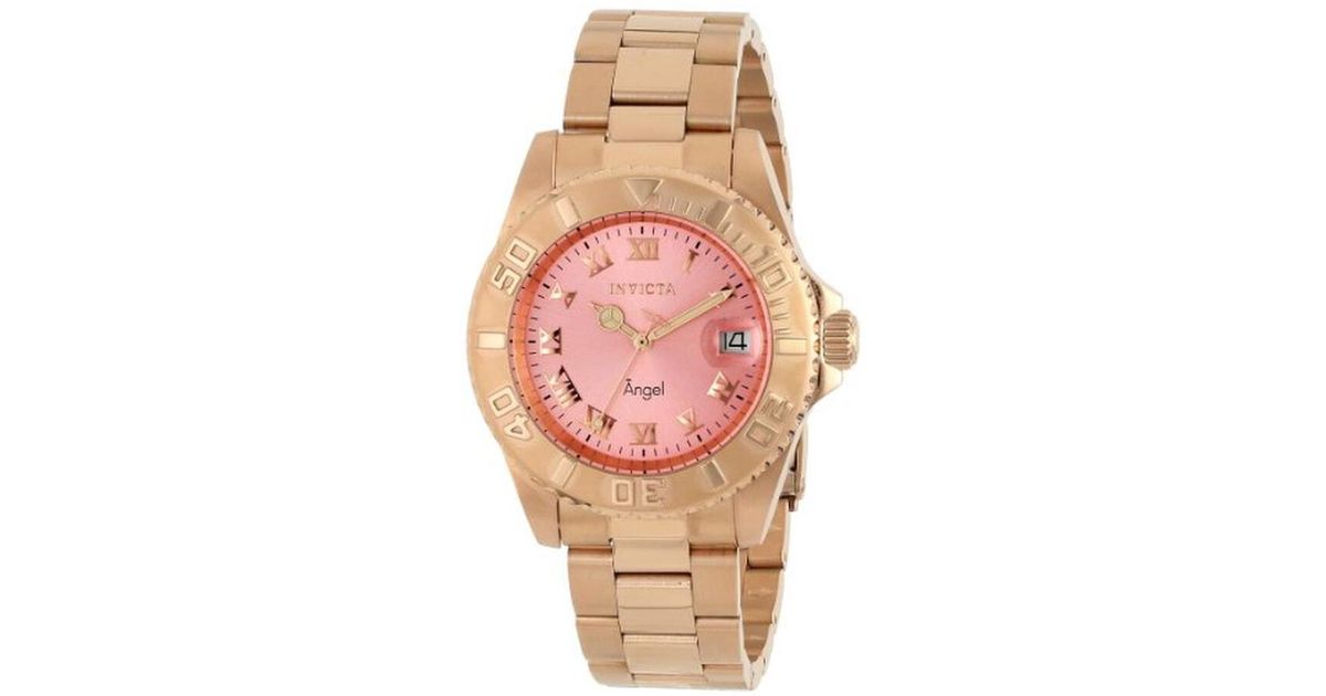 INVICTA WATCH 14369 Angel Quartz Dial Watch in Pink | Lyst