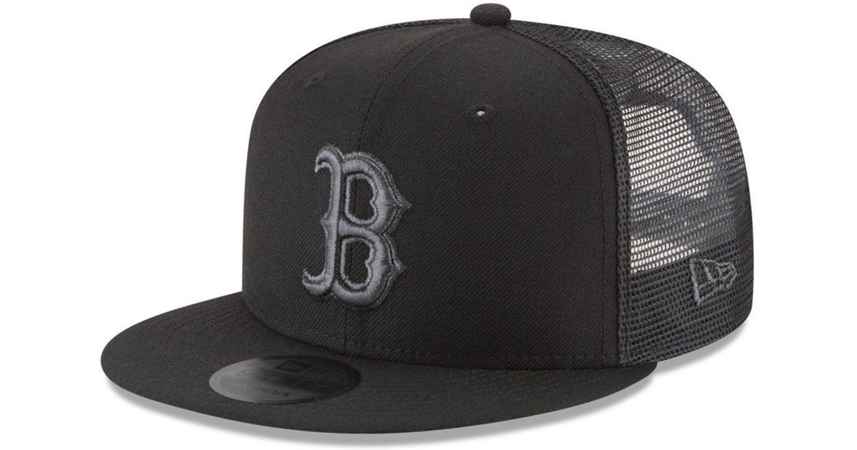 red sox mesh snapback
