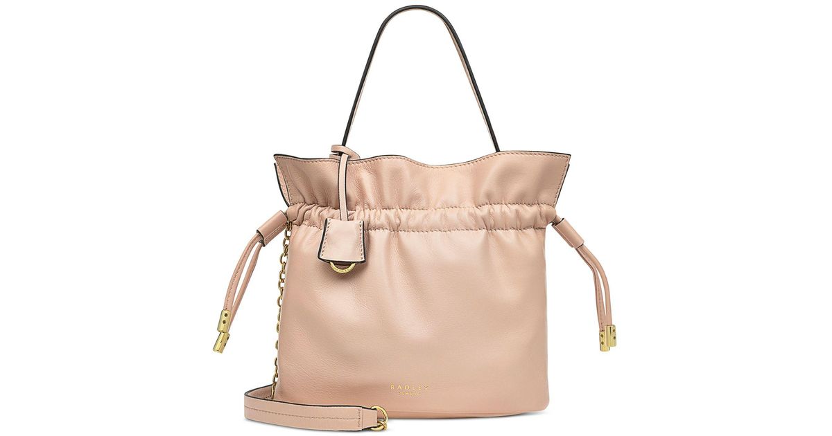 Radley Sunny Rise Small Drawstring Crossbody in Pink | Lyst