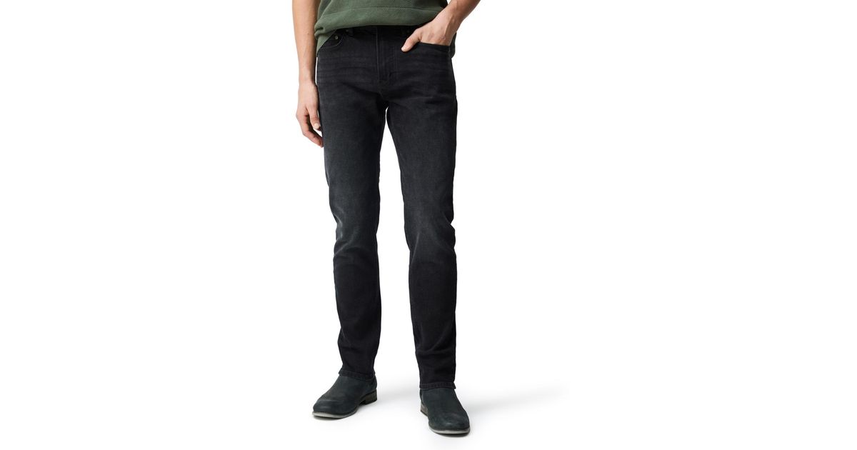 Rakarm Rodd Rodd & Gunn Lyell Straight Fit Denim Jeans in Black for Men | Lyst