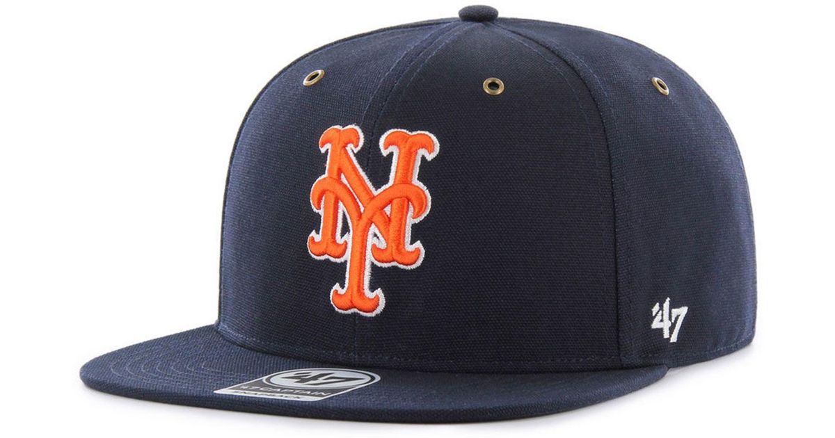 47 Brand New York Mets Carhartt Captain Cap in Blue for Men | Lyst