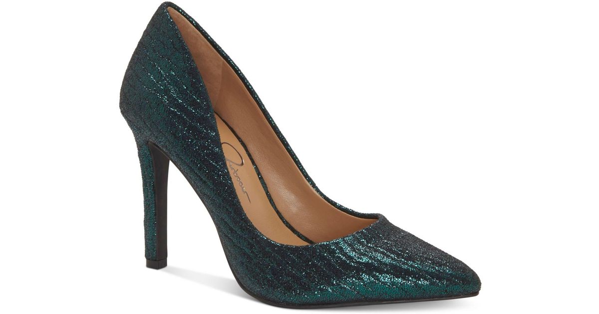 jessica simpson green heels