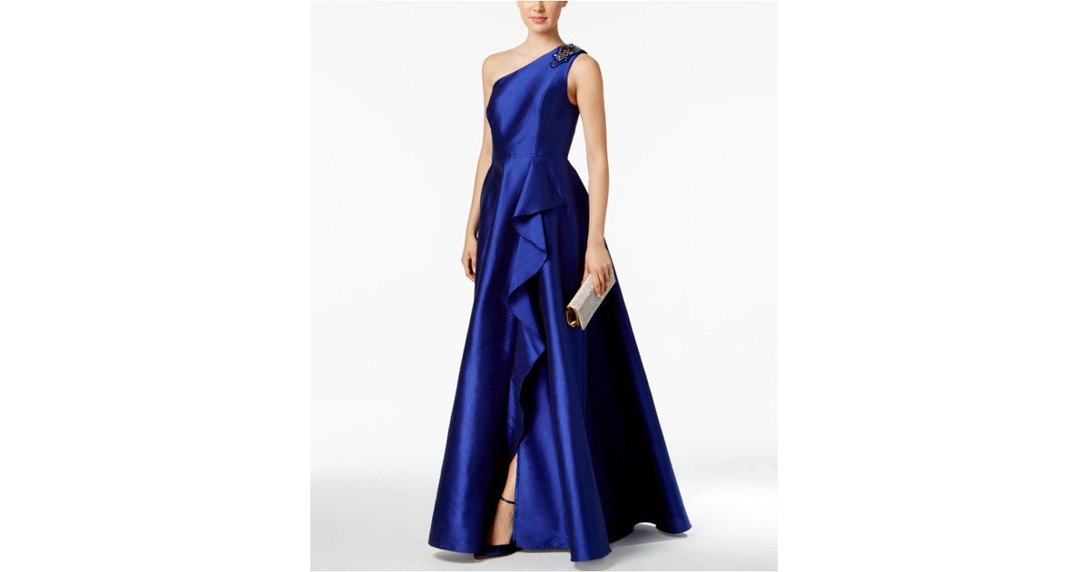 adrianna papell royal blue dress