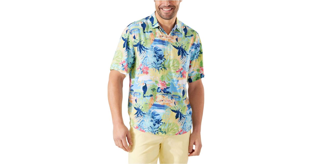 Tommy Bahama Synthetic Veracruz Cay Aviary Island Tropical-print Camp ...