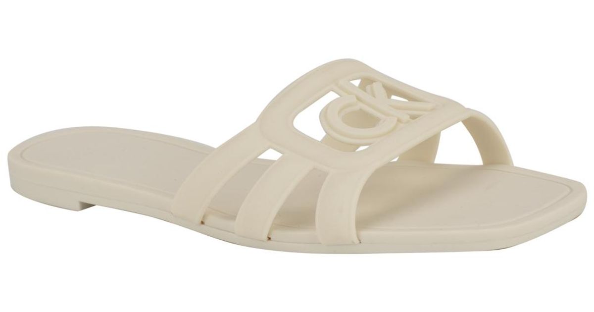 Jelly Slippers Ck Calvin Klein Yoana Logo Slip-on Jelly Flat