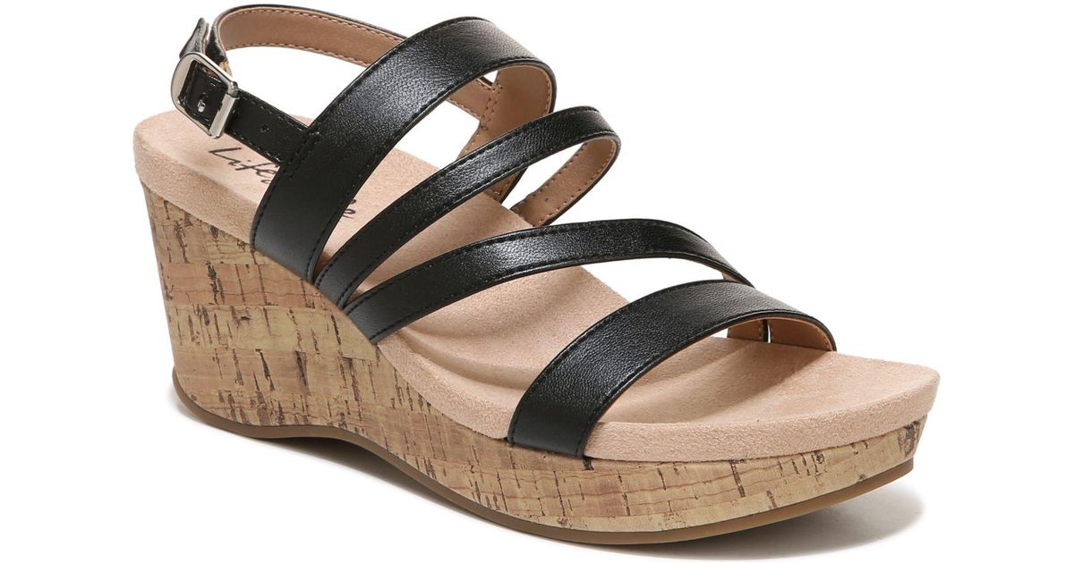 labos strappy wedge sandals