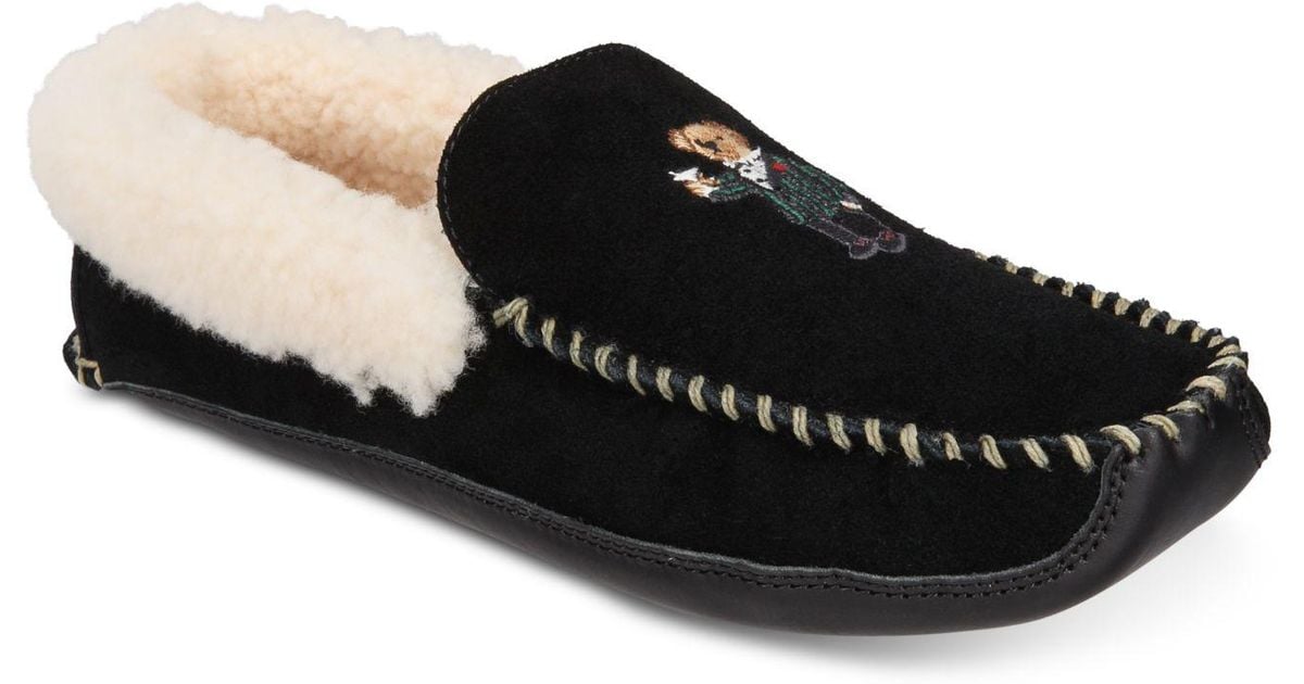 polo ralph lauren moccasin slippers