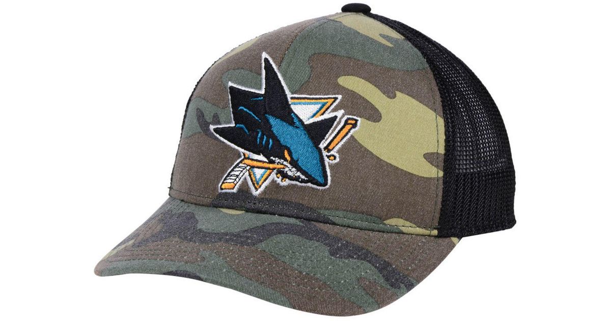 san jose sharks trucker hat