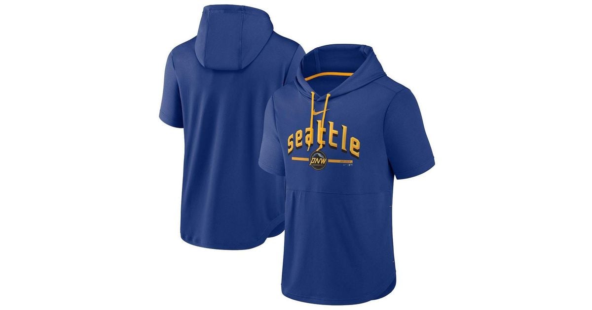 Nike Royal Seattle Mariners 2023 City Connect Short Sleeve Pullover ...