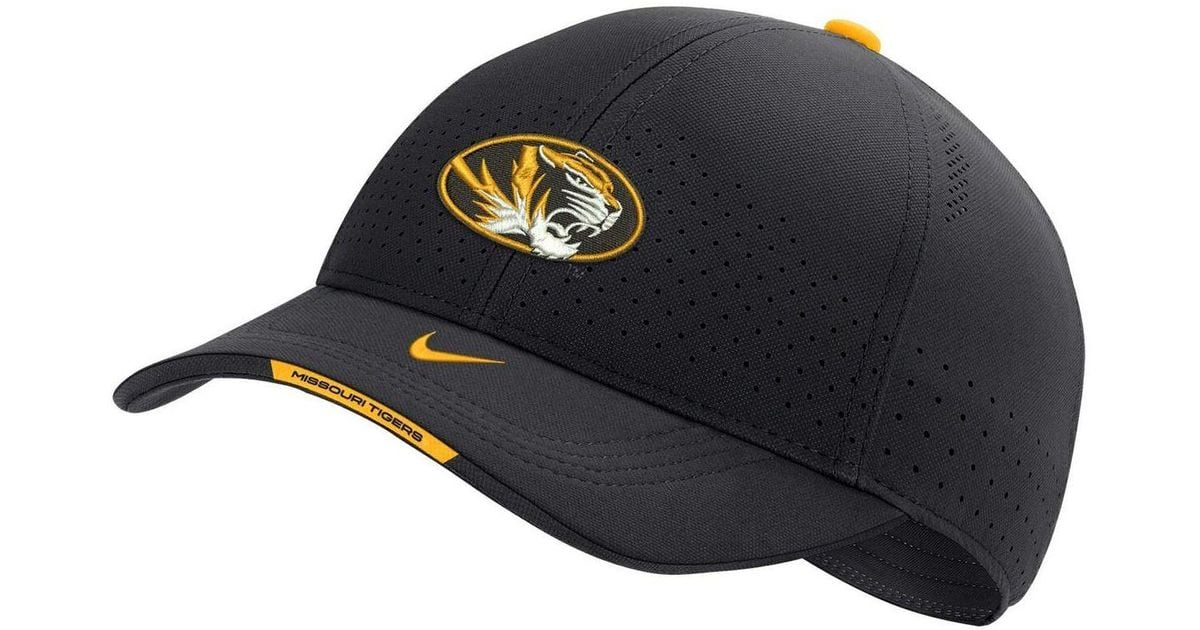 Nike Black Missouri Tigers 2023 Sideline Legacy91 Adjustable Hat in ...