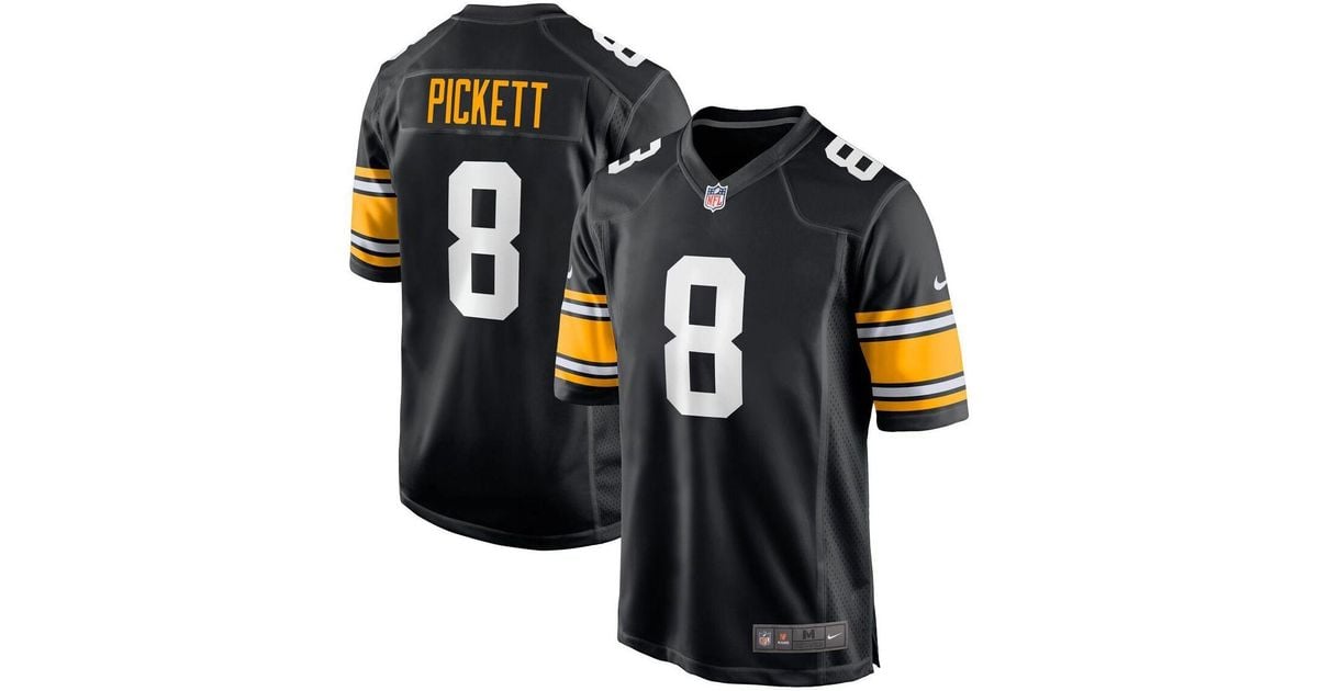 Nike Satin Kenny Pickett Black Pittsburgh Steelers 2022 Nfl Draft First