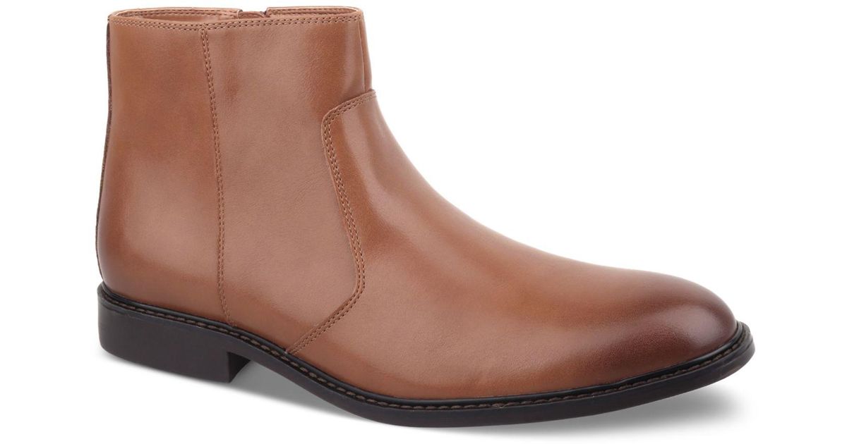 Alfani Liam Sidezip Boots, Created For Macy's in Brown for Men Lyst