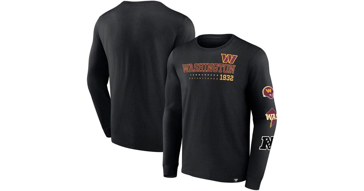 Fanatics Branded Black Washington Commanders High Whip Pitcher Long