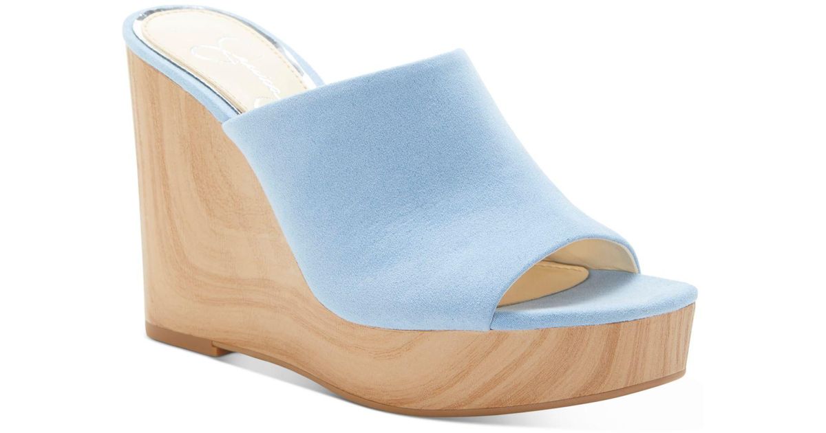 jessica simpson shantelle slide wedge sandals