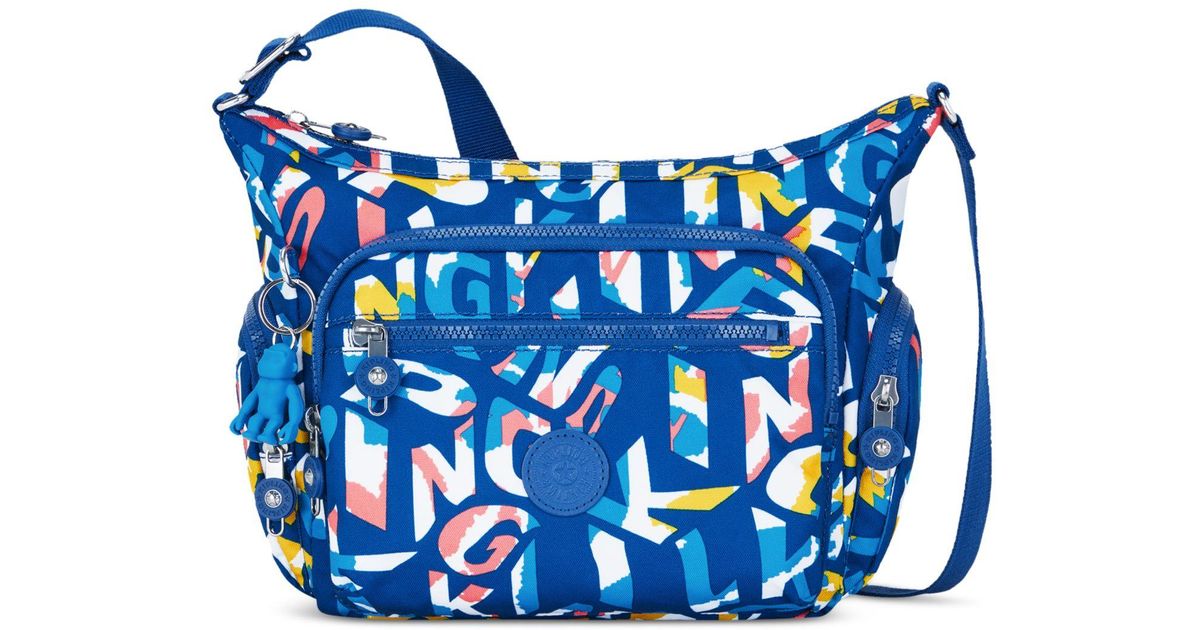 Kipling Gabbie Small Nylon Zippered Crossbody Bag in Blue Lyst