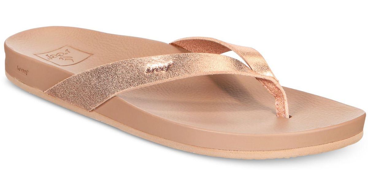 reef cushion bounce court rose gold