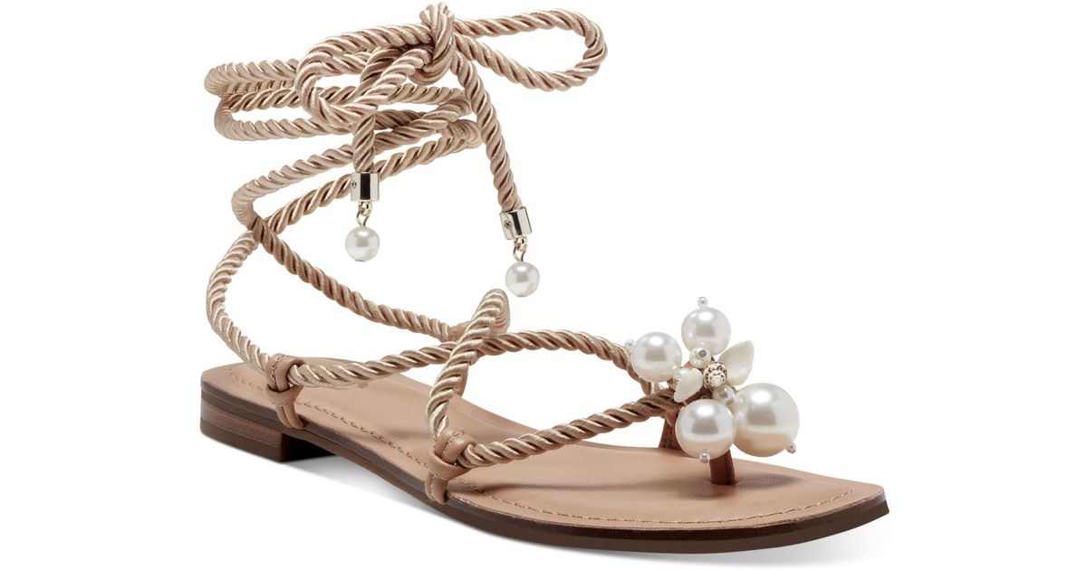 INC International Concepts Jerzi Rope Lace-up Sandals, Created For Macy's |  Lyst