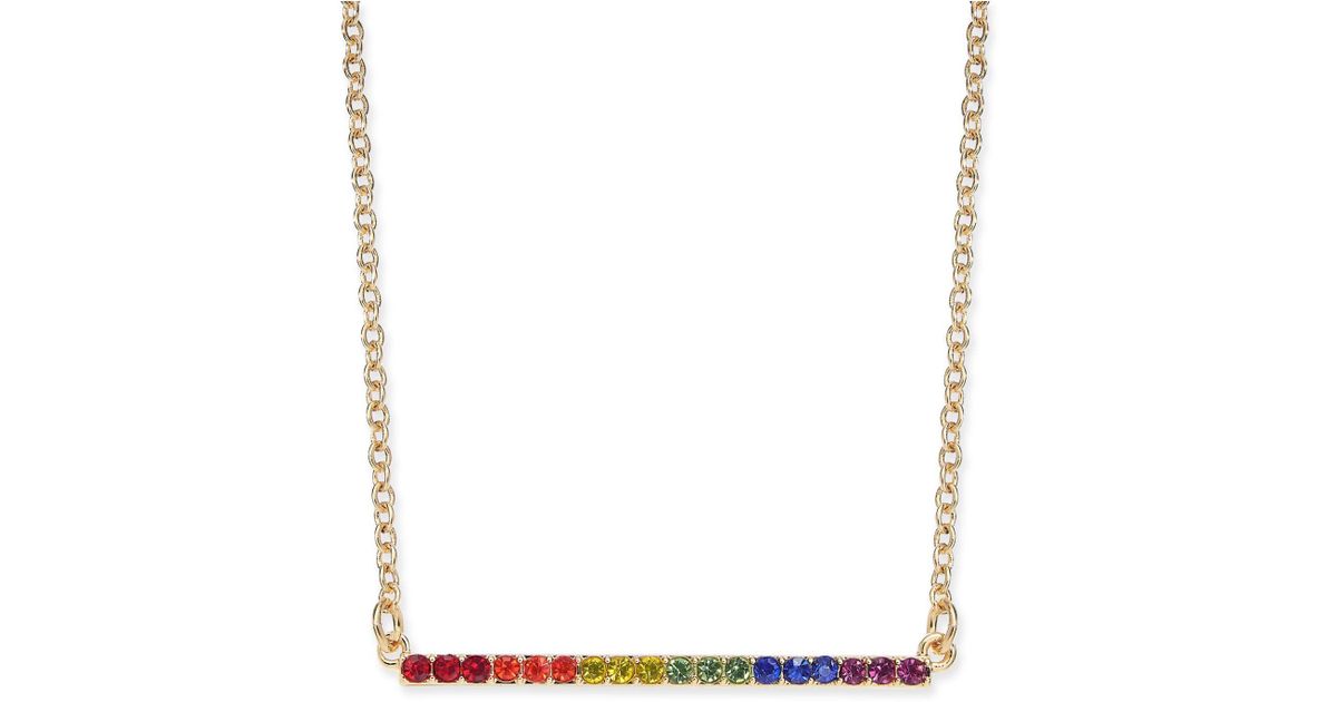 3 Extender Gold 16 INC International Concepts I.N.C International Concepts Crystal Cluster Flower Horizontal Bar Pendant Necklace