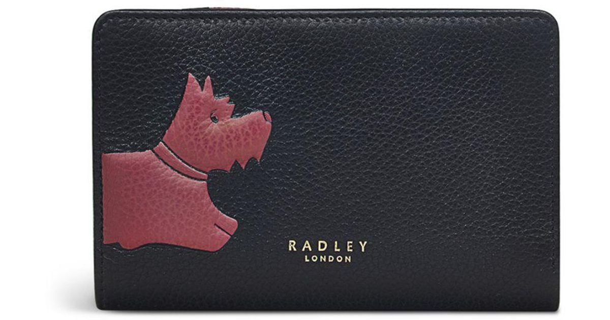 Radley Leather Radley Stamp Mini Bifold Wallet in Black (Blue) Lyst