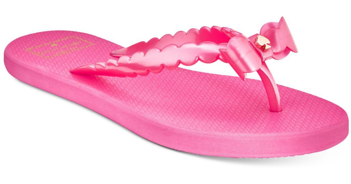 kate spade flip flops pink