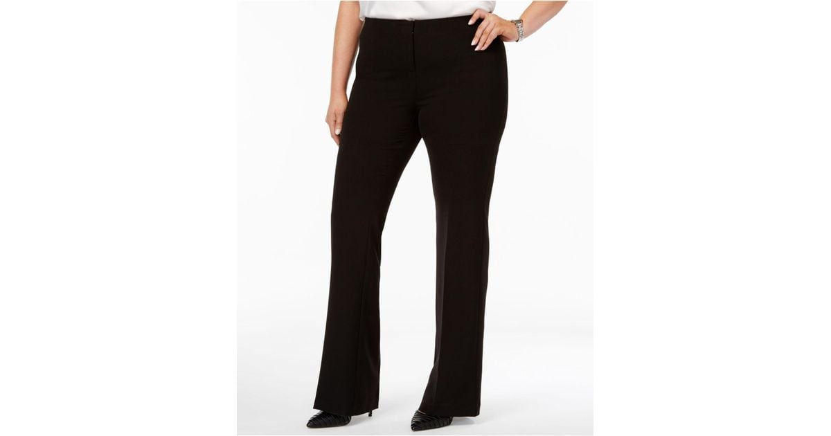plus size bootcut trousers