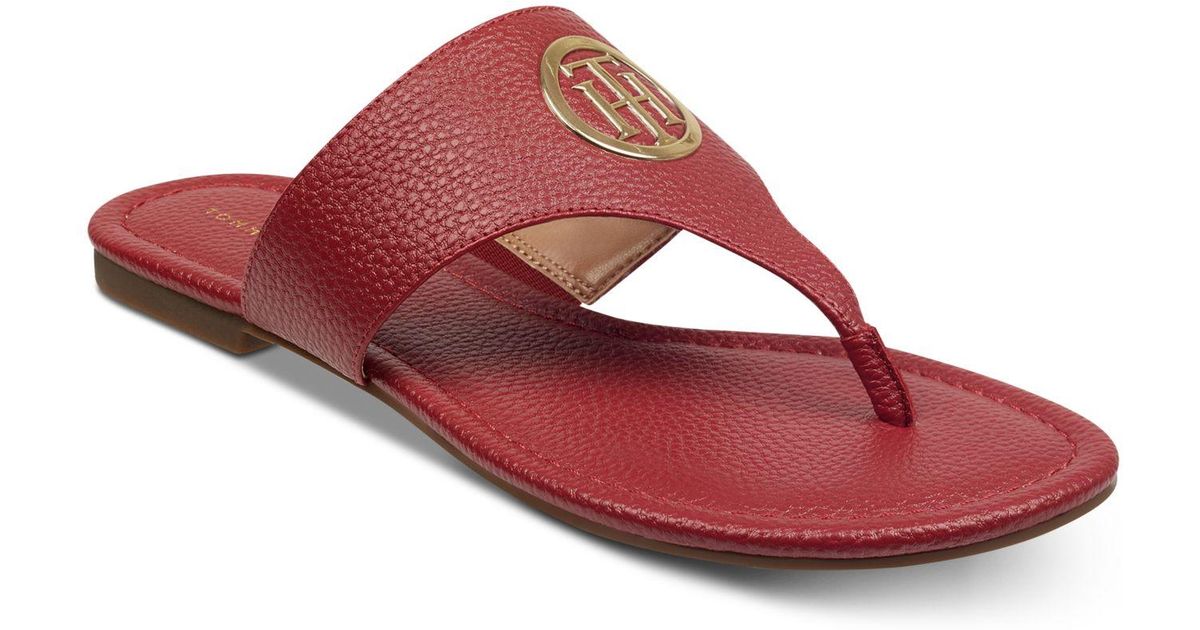 macy's tommy hilfiger flip flops