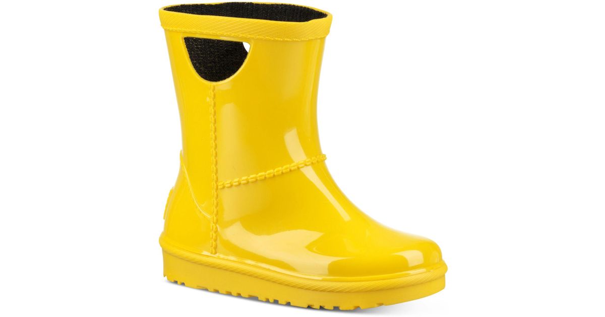 ugg rain boots yellow