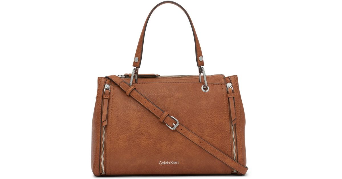 Calvin Klein Saffiano Leather Tote, $198, Macy's